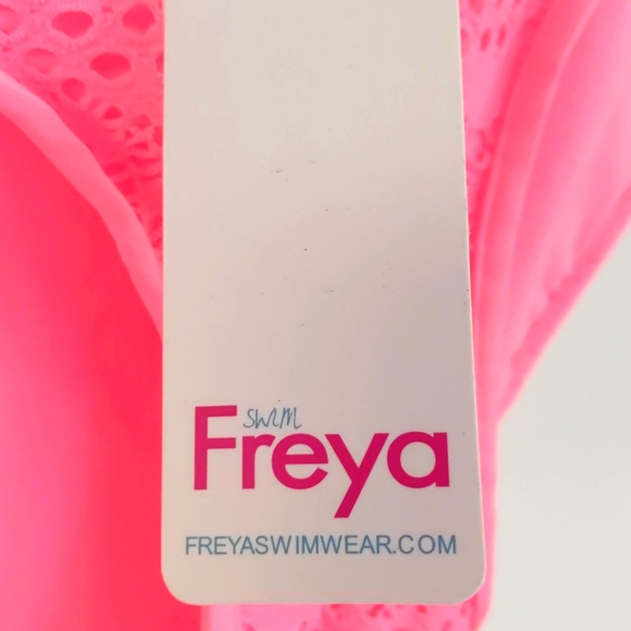 Freya Sundance Hipster Bikini Bottom. Flamingo colour. Multiple sizes - Picture 3 of 5